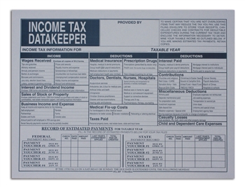 CL-207-IMP IMPRINTED Income Tax DataKeeper File Envelope