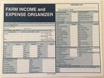 Farm Income and Expense Record Keeper File Envelope