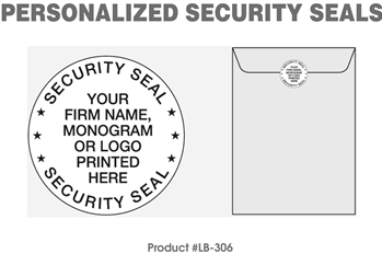 LB-306 Personalized Security Seals - 1000