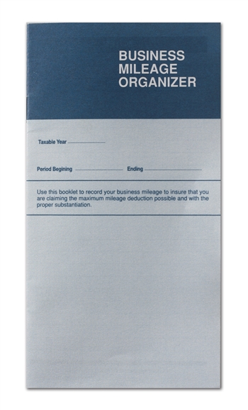 CS-117-IMP IMPRINTED Business Mileage Organizer - Pocket or Purse Size